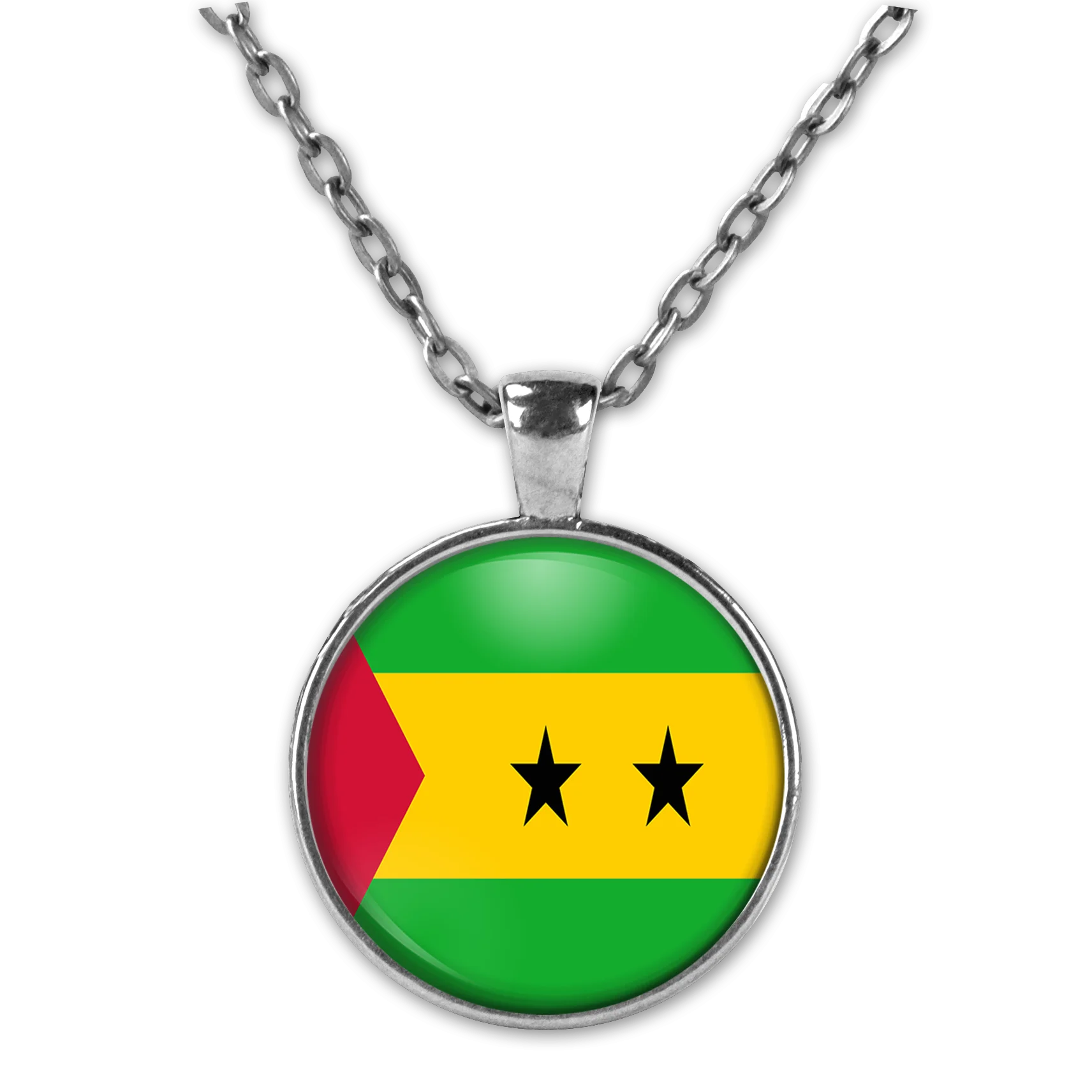 Sao Tome and Principe Personalised Photo Necklace Women Picture Jewelry necklaces pendants Men Memorial Gift | Украшения и