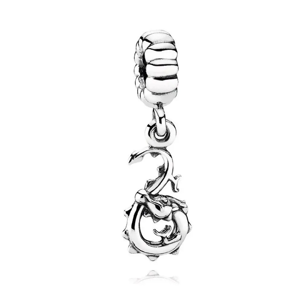 

CHAMSS Fashion Style New Chinese Zodiac Dragon Pendant Charm Women's DIY Bracelet Pendant Personality Vitality Birthday Gift