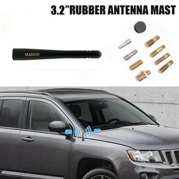 

Car Roof Universal Copper Radio Antenna 3.2" FM AM Singal Antenna Radio Amplifier Aerial with 8 Screws Car Styling