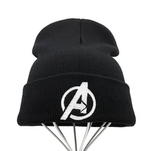 Новинка года, Шапка-бини «мстители», высококачественные повседневные шапочки для мужчин и женщин, теплая вязаная зимняя шапка, модная кепка в стиле унисекс