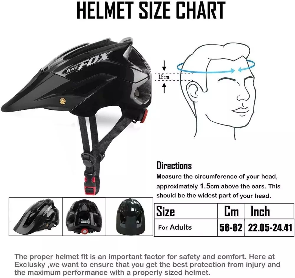 BATFOX bike helmet Women Men cycling helmet 2021 Adult 56-62cm mtb helmets bicycle helmets casco bicicleta mujer fox mtb casco