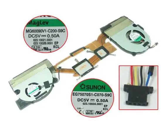 

SUNON VN7-791 DC 5V 0.50A 4-проводной радиатор вентилятор