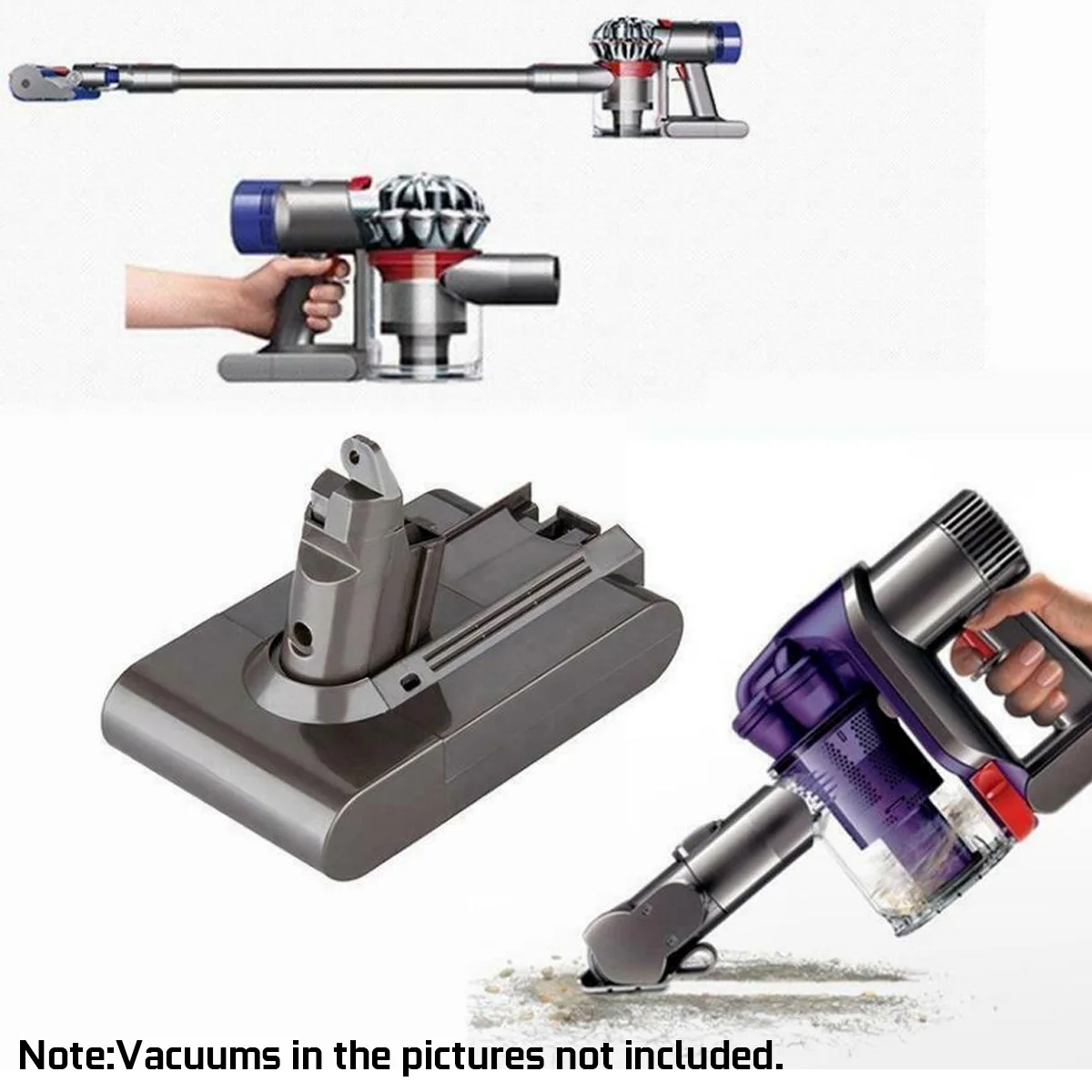 Cena 4000mAh 3500mAh akumulator litowo jonowy odkurzacz bateria zastępcza dla Dyson baterii V6 DC58 59 61 62 72 74 wymienna bateria