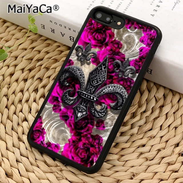 MaiYaCa Флёр Лилия французский красивый чехол для телефона iPhone 5 6 s 7 8 plus 11 12 Pro X XR XS max