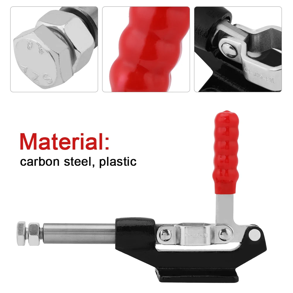 

Hot 305E Toggle Clamp 386Kg Capacity 42mm Plunger Stroke Push Pull Type Toggle Clamps Tools Fastener Hardware