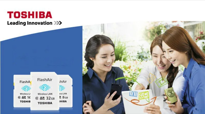 Toshiba флэш-III W-03 карты памяти 32 ГБ 16 ГБ WI-FI SD Card Class 10 Беспроводной Карта памяти SDHC tarjeta SD WI-FI карт sd для Камера