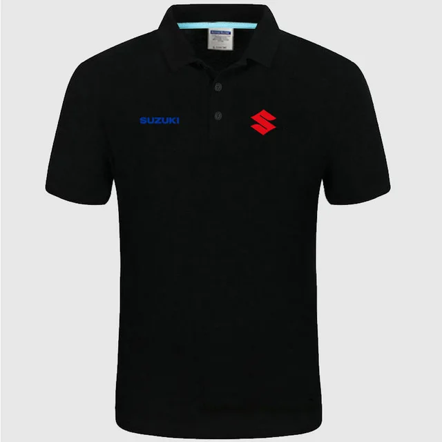 High quality for SUZUKI logo Polo classic brand Men Polo Shirt Men Casual solid Short Sleeve cotton polos d h
