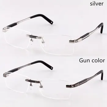 

2020 classic big face personality trend frameless glasses frame male business glasses frame Customizable myopia reading glasses