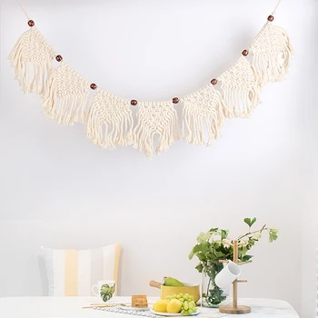 

2020 Cotton Bohemian Tapestry Wall Decoration Boho Macrame Knot Tapestry Living Room Home Decor Accessories Macrame Tapestry