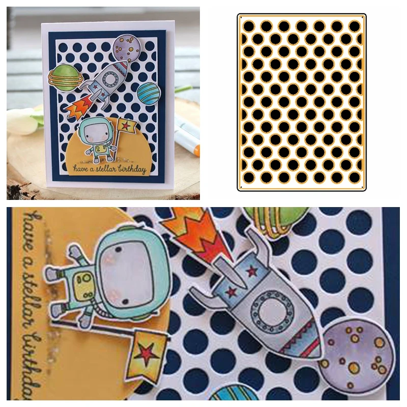 

Hollowed Dots Pattern Die Cuts For Cards Making Decoration Dots Cover Plate dies scrapbooking metal cutting dies new 2019