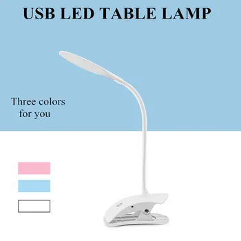 

USB LED Table Lamp with Clip Readindg LED Desk Table Light Touch 3 Modes