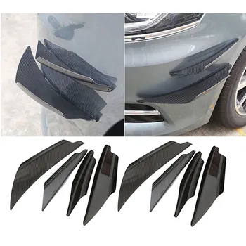 

Universal 8 Pcs Set Carbon Fiber Bumper Fender Body Side Canards Shark Fins Splitters