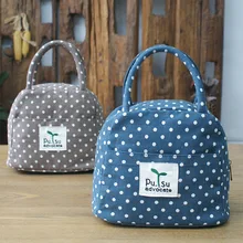 Стиль Женская Холщовая Сумка с принтом Bento Box сумка для пеленок студентов ланч бокс сумка напрямую от производителя продажи