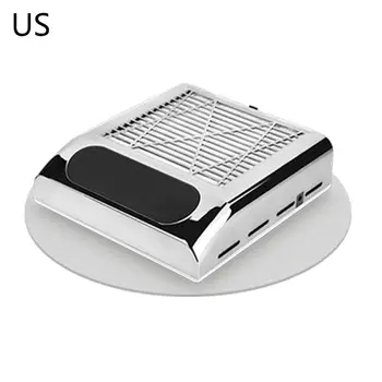 

US EU 80W Nail Dust Suction Fan Collector Manicure Machine Vacuum Cleaner X7JA