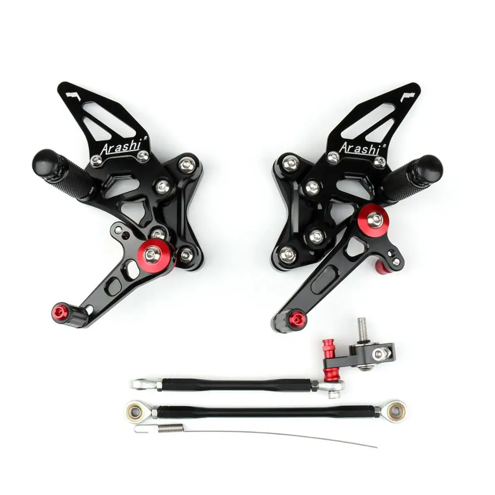 Areyourshop для Ducati 848/848EVO 1098/1098 S/1098R 1198 Rearset задний Набор подножки Регулируемые подножки аксессуары для двигателя
