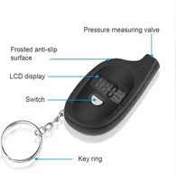 Mini Digital Lcd Display Tire Gauge Car Mini Keychain Tire Air Pressure Tester Meter Auto Car Motorcycle Tire Safety Alarm - Image 3