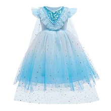 

Baby Frozen 2 Costume Girls Princess Dress Kids Snow Queen Cosplay Carnival Clothing Prin Anna Elsa Dress Up Fancy Clothes Cloak