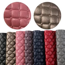 20*34 см сплошной цвет хлопок стеганые Аргайл узоры виниловая ткань искусственная кожа материал обивки, 1Yc7500