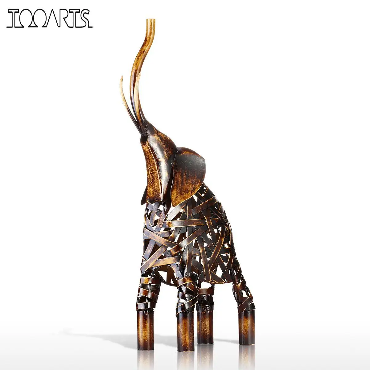 

Metal Weaving Elephant Iron Sculpture Home Decoration Crafts Animal Sculpture Artwork For Home Office