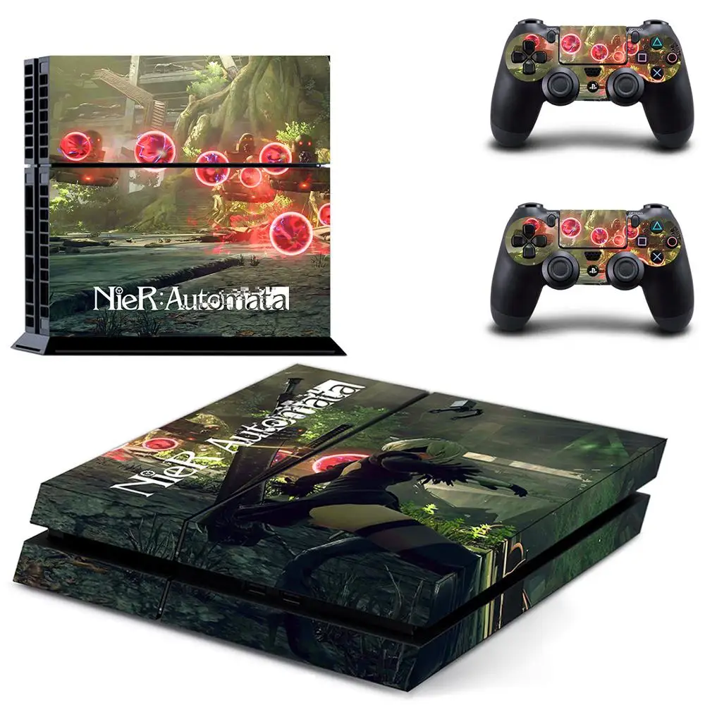 GYTM0665 NieR: Automata PS 4 sticker s PS4 Виниловая наклейка для кожи Play station 4 Adesivos Pegatinas для консоли playstation 4 и 2 контроллера - Цвет: GYTM0665