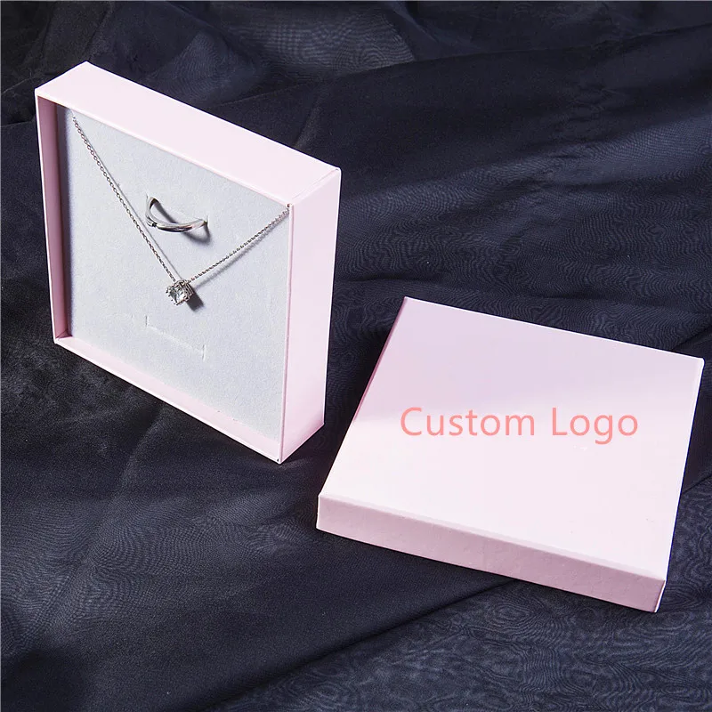 

Special Customized Jewelry Box With Gift Bag Sponge Inset Cardboard Paper Box Custom Logo Printing Gift Box Personalized