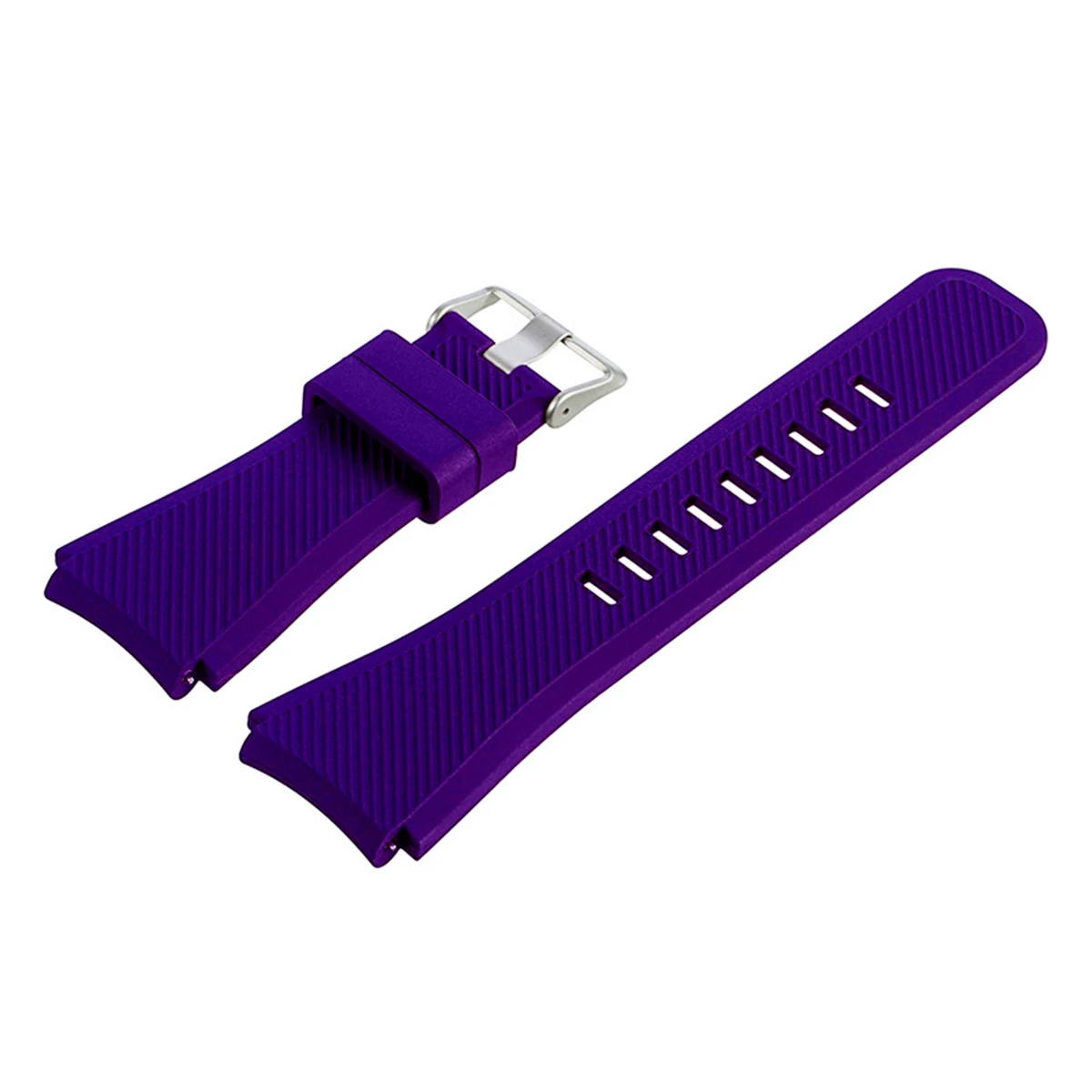 Purple Спортивный мягкий силиконовый ремешок для samsung gear S3 Frontier, классический ремешок для часов, сменный чистый цвет, умный Браслет - Цвет ремешка: Purple