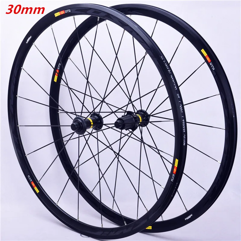 Newest high quality30/40/50mm Original Hot sale 700C alloy V brake bike wheels BMX road bike wheelset road aluminum cosmic elite