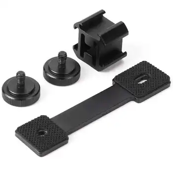 

High Quality Triple Hot Shoe Mount Stand Stabilizer External Connecting Microphone Expansion Bracket