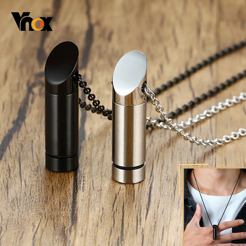 Vnox Minimalistischen Rohr Urne Halskette für Männer Frauen Edelstahl Asche Parfüm Diffusor Fläschchen Anhänger Feuerbestattung Andenken Schmuck Vnox Minimalistischen Rohr Urne Halskette für Männer Frauen Edelstahl Asche Parfüm Diffusor Fläschchen Anhänger Feuerbestattung Andenken Schmuck
