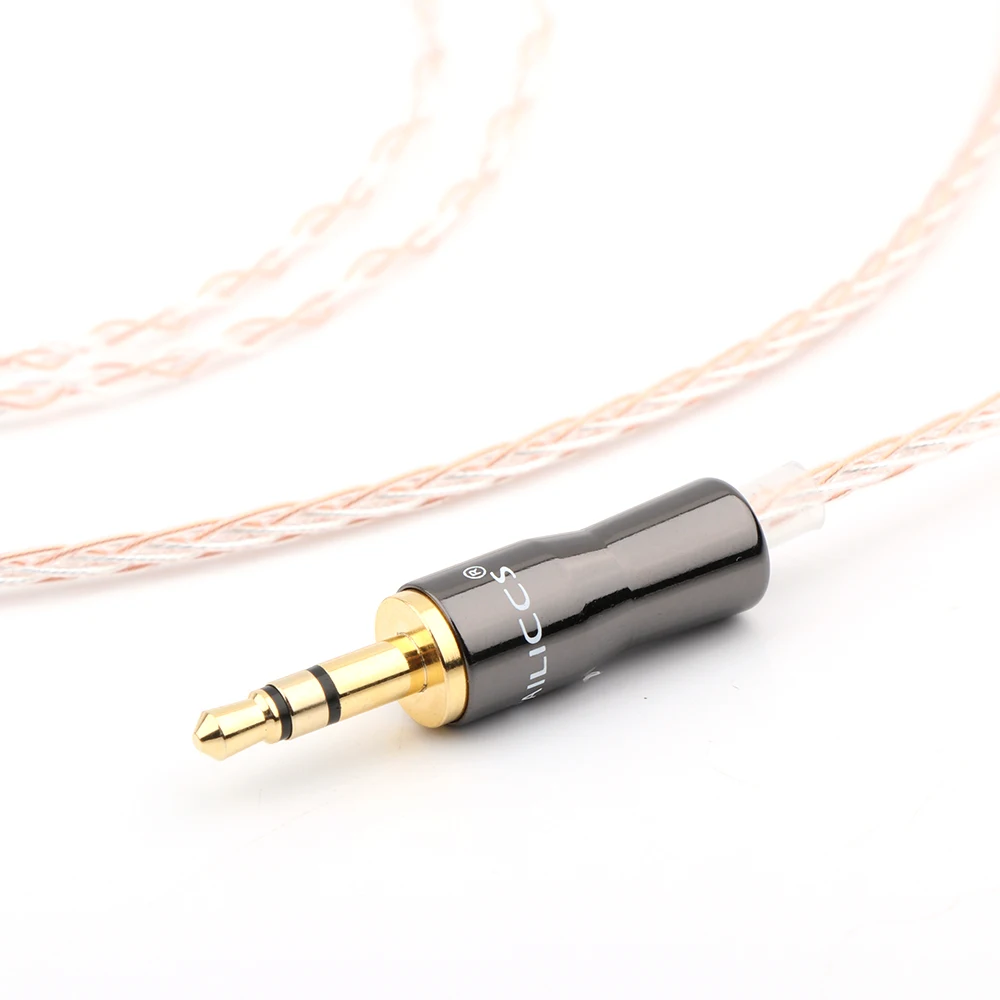 8cores Replacement Headphones Cable Audio Upgrade Cable For Meze 99 Classics Focal Elear Headphones Pure Copper Cable