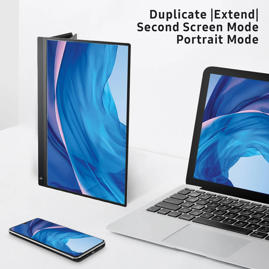Портативный сенсорный монитор UPERFECT Модернизированный 15 6 дюймовый IPS HDR 1080P FHD USB C