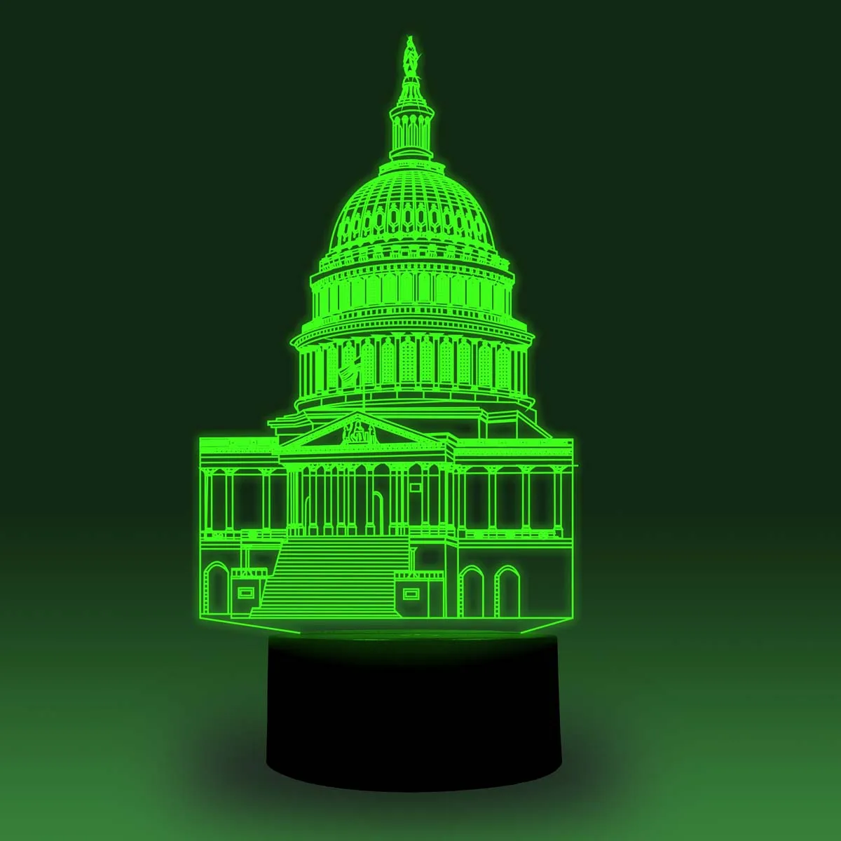 NiteApps 3D Белый дом ночник настольная лампа Иллюзия украшение лампа подарок на день рождения приложение/сенсорное управление