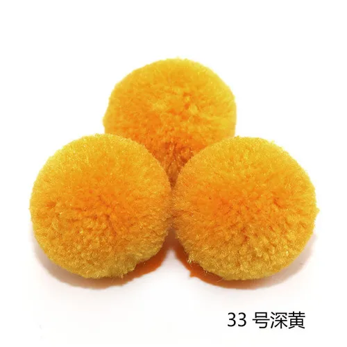 33 Dark yellow 20 мм кашемировый Шар Подходит для DIY скрапбукинга Свадебный домашний бархатный шар ремесла одежда Ювелирный шарф Швейные аксессуары 40 шт - Цвет: 33 Dark yellow