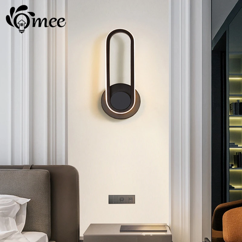 Modern Wall Lamp Art dec Bedroom Bedside Living Room 110 220V 12W LED sconce Decoration Minimalist Wall Light Indoor Lighting