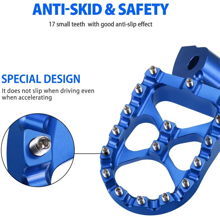 Подножки для ног подножки для педалей для Yamaha YZ85 YZ125 YZ250F YZ400F YZ450F YZ426F WR400F WR426F WR250F WR450F подножки