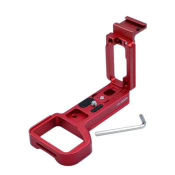 

Scalable Quick Release L-Plate Bracket Vertical Hand L Plate Grip Hotshoe for Sony A6600(Red)