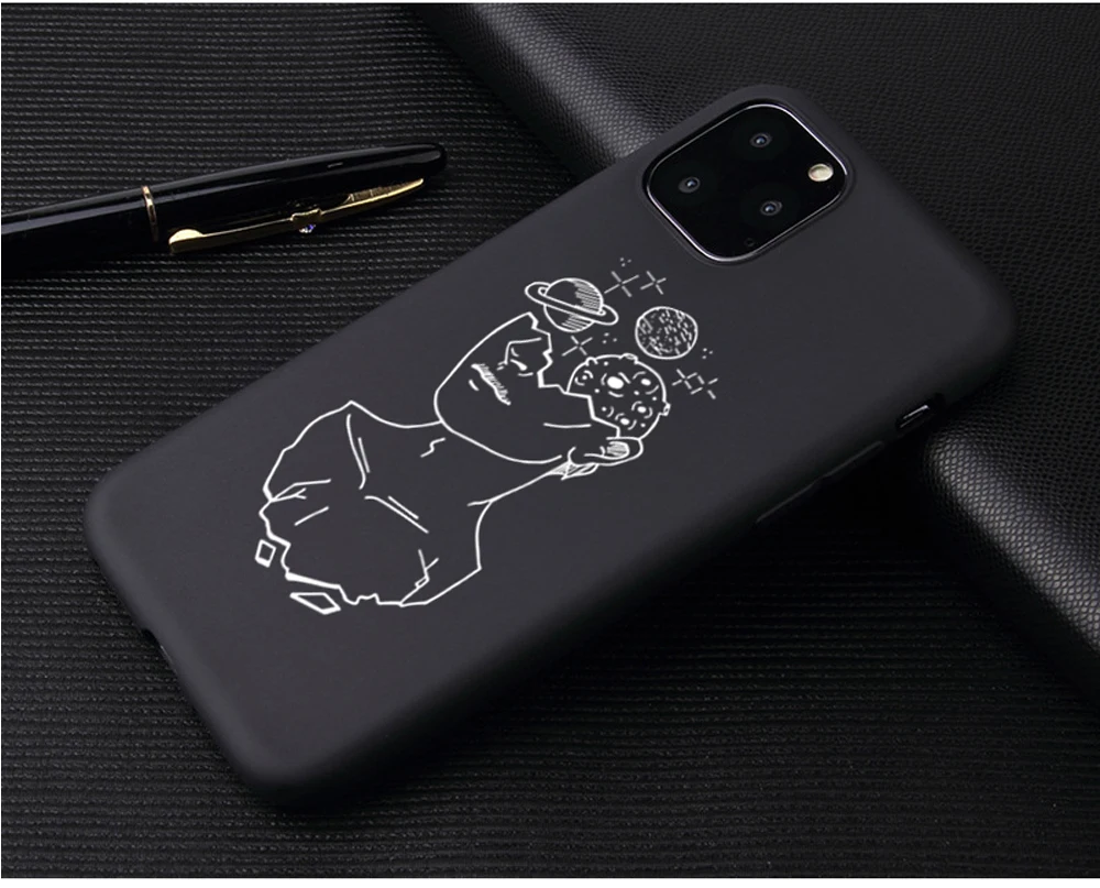 Чехол для телефона с абстрактным рисунком для влюбленных iPhone 6, 6s, 7, 8 Plus, X, XR, XS, 5, 5S, SE, мягкий ТПУ для iPhone 11, 11Pro, Max, чехол, Новинка