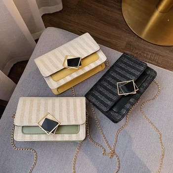 

NoEnName-Null 2019 Fashion Women Girls Casual Shoulder Bag Diagonal Chain Small Square Crossbody Bag