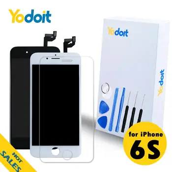 

Yodoit for iPhone 6S LCD Screen Replacement Full Assembly Touch Digitizer Front Camera Home Button Earpiece Free Repair Tool kit