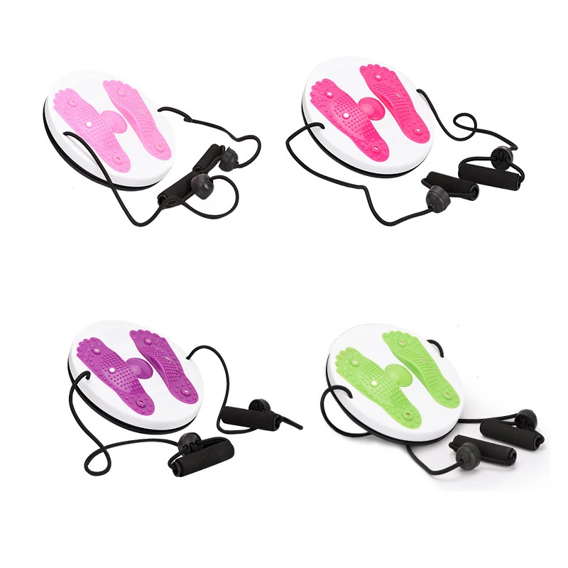 

With Cord Pull Waist Wriggling Plate Waist Twisting Disc Board Twist Boards Foot Massage Plate Body Building Fitness Equipment