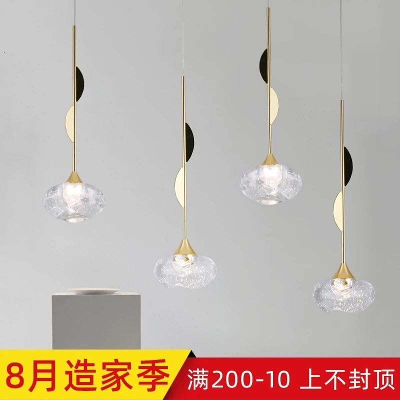 

Modern Pendant Light Silver Gold Glass Ball Hanging Lamp Hanglamp Kitchen Light Fixture Dining Living Room Luminaire