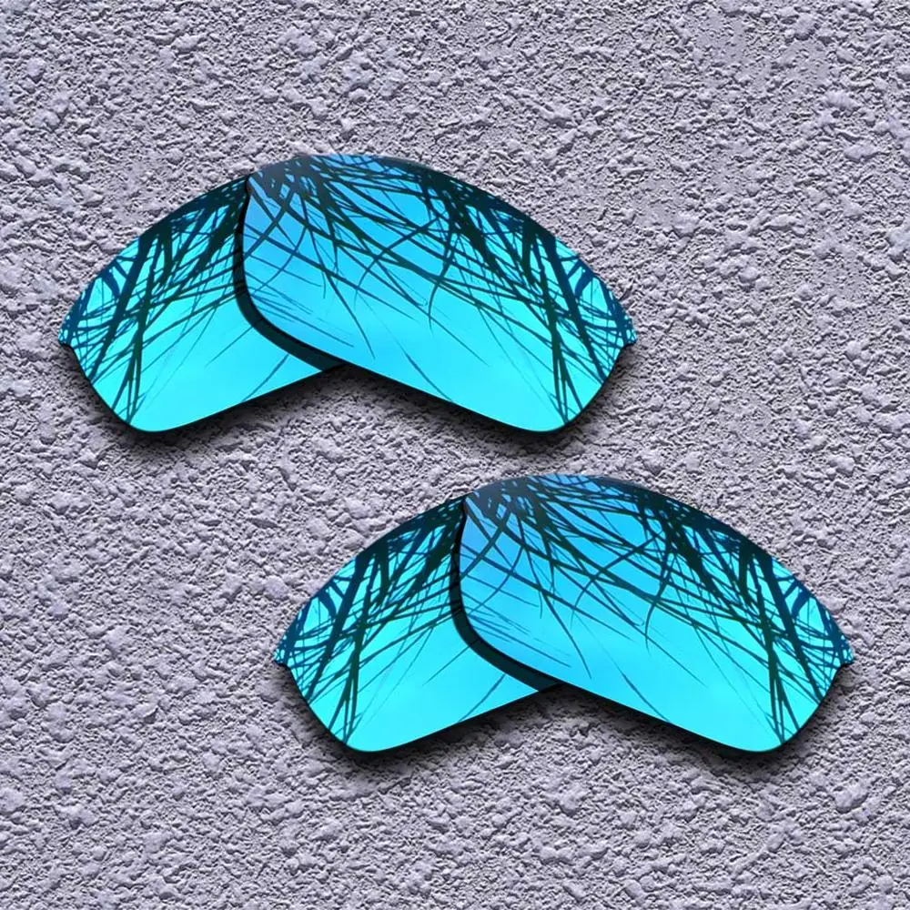 Blue-Blue 2 пары Поляризованные замена линз для Oakley Бронежилет солнечные очки к куртке-несколько вариантов - Цвет линз: Blue-Blue