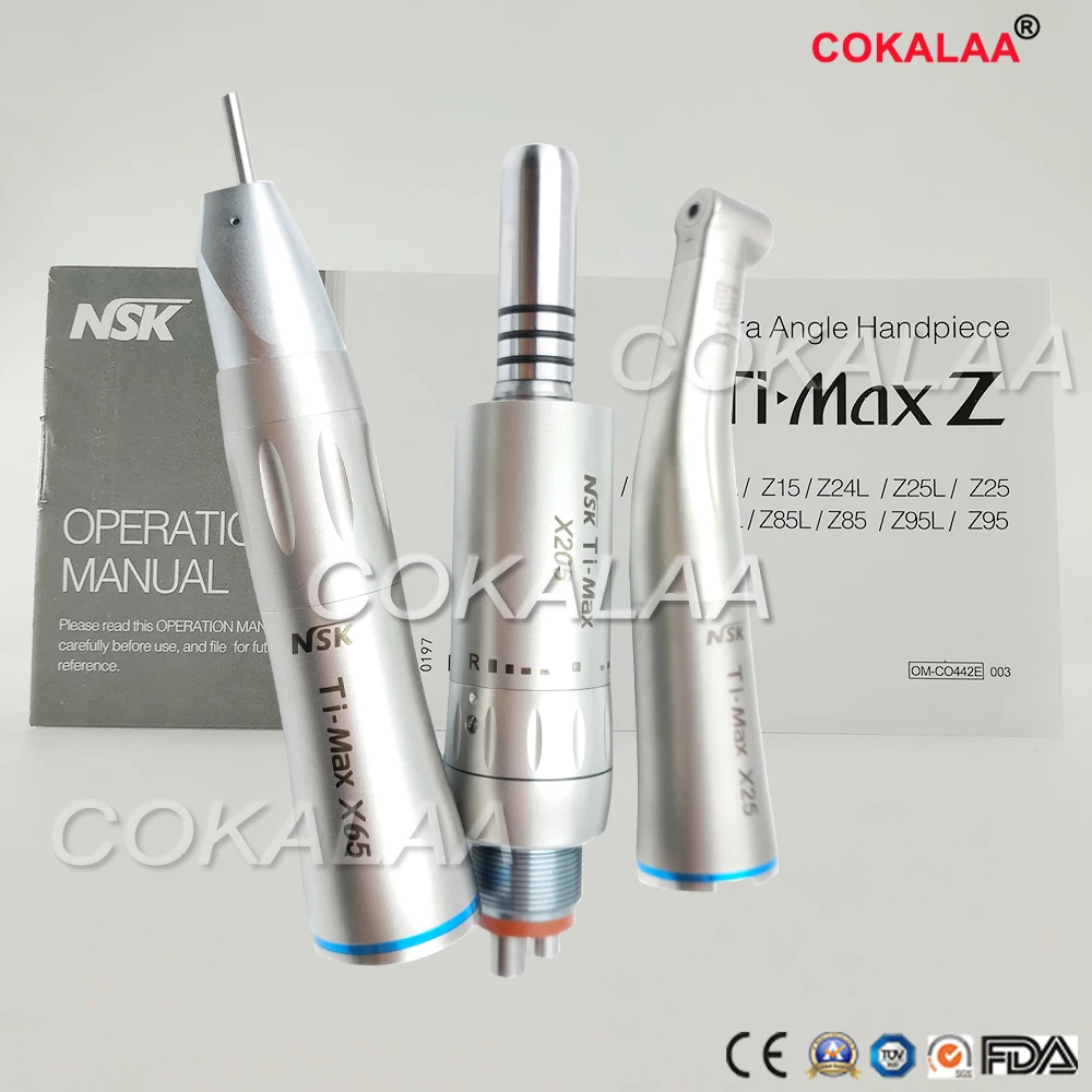 NSK Ti-MAX стоматологический наконечник Contra Angel X25/X205/X65 набор cokalaa стоматологический внутренний водный путь медленные наконечники