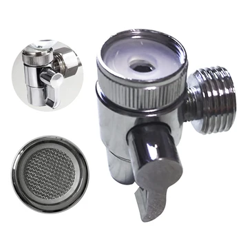 

Faucet Diverter Valve Replacement Part Switch Water Control Toilet Shower Device Single Way Connector Metal Kitchen Accessory