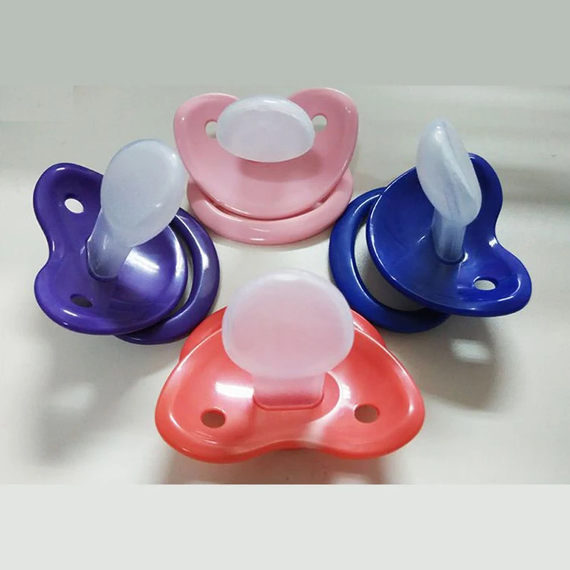 

1Pc Solid Color Lovely Big Size Silicone Adult Pacifier Chupetes