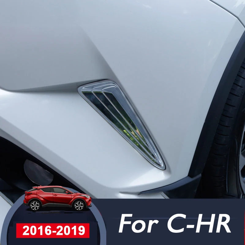 Для Toyota C-HR CHR углеродное волокно передний бампер Защита угловая полоса накладка наклейки аксессуары для стайлинга автомобилей
