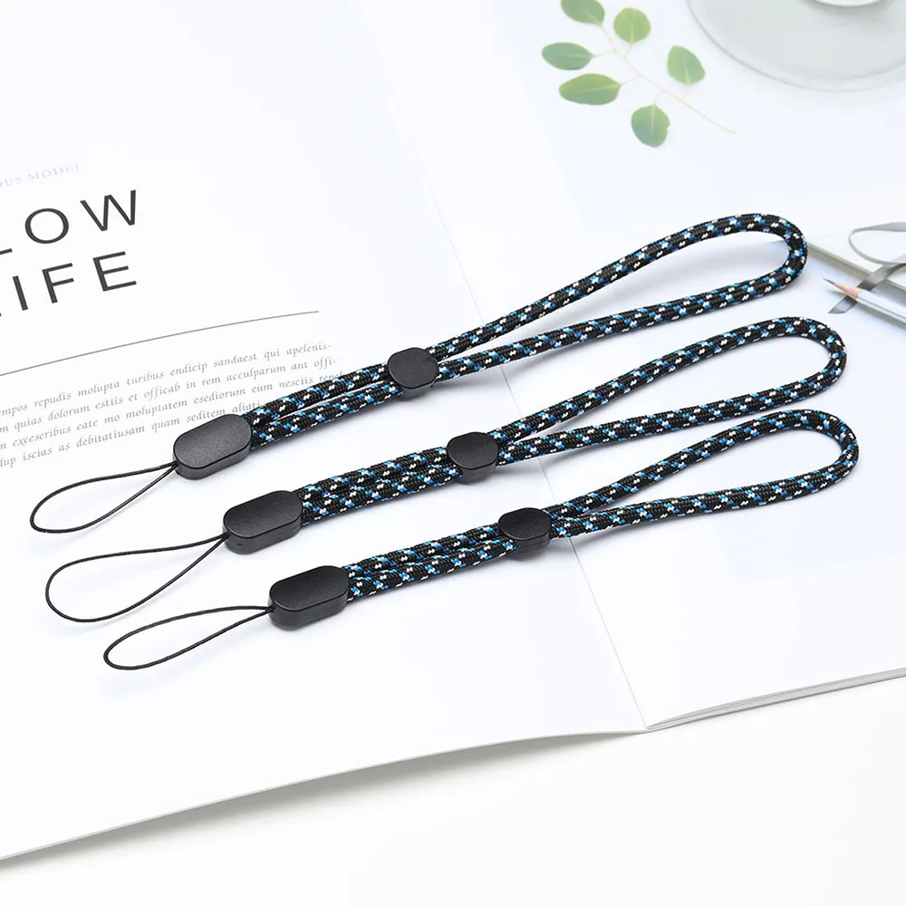 Short Braid Phone Lanyard Necklace Wrist Strap for iphone huawei redmi xiaomi Samsung Camera GoPro String Holders