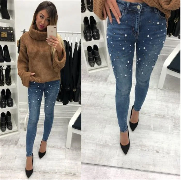 Весна стиль джинсы Slim Fit AliExpress EBay