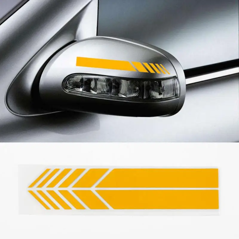 2 шт. автомобильные наклейки на зеркало заднего вида светоотражающая 3d пленка