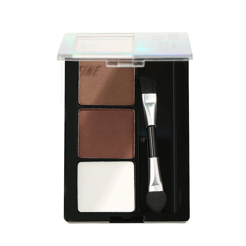 Hot sale 3 Colors Eyebrow Powder Waterproof Eyeshadow Highlighter Multi Use Cosmetics Palette
